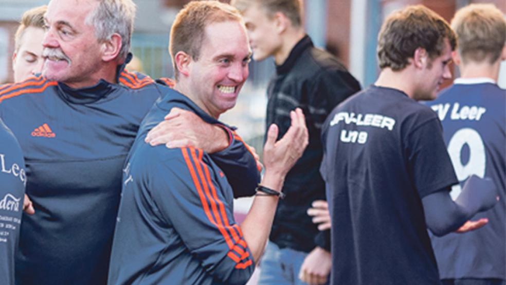 Der Jemgumer Michael Zuidema soll den Jubel zu den Landesliga-Fußballern von Germania Leer zurückbringen. Er bleibt auch Trainer der A-Junioren des JFV Leer. © Foto: Mentrup