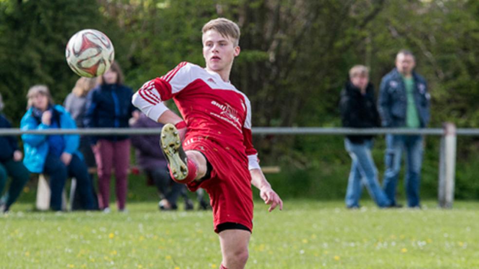 Hauke Bugiel erzielte beim 4:0 in Burhafe sein zweites Saisontor. © Foto: Mentrup