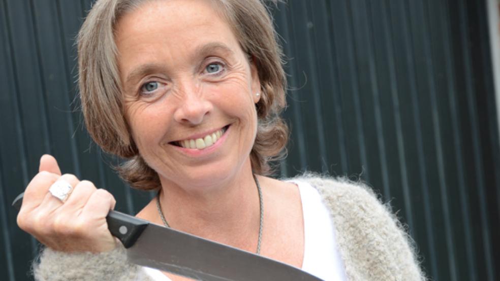 Birgit Rutenberg aus Middelstenborgum zieht sich aus der Politik zurück. Zurzeit schreibt sie an einem neuen Kriminalroman. © Foto: Hanken