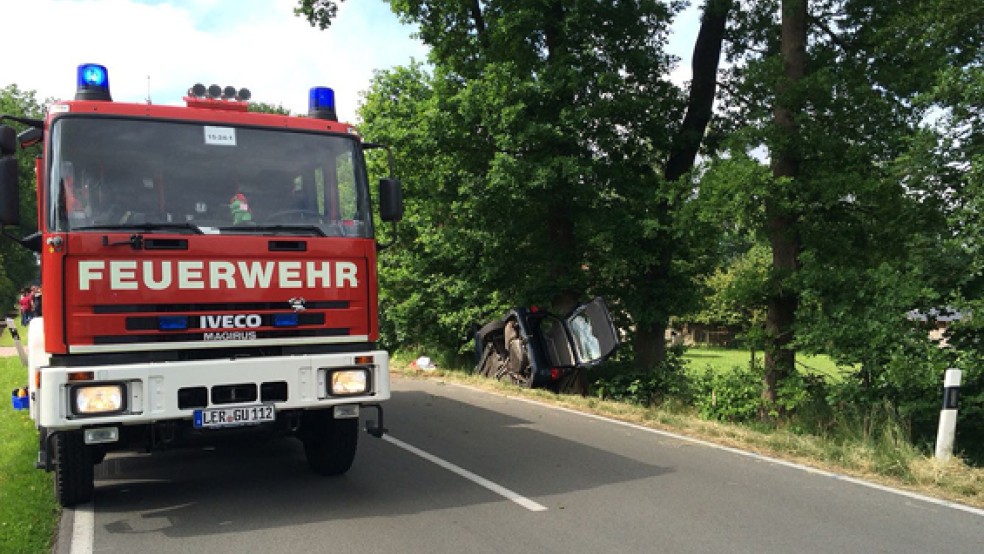 Ersthelfer waren sofort zur Stelle, setzten einen Notruf ab und kümmerten sich um die Verletzten. © Foto: Feuerwehr