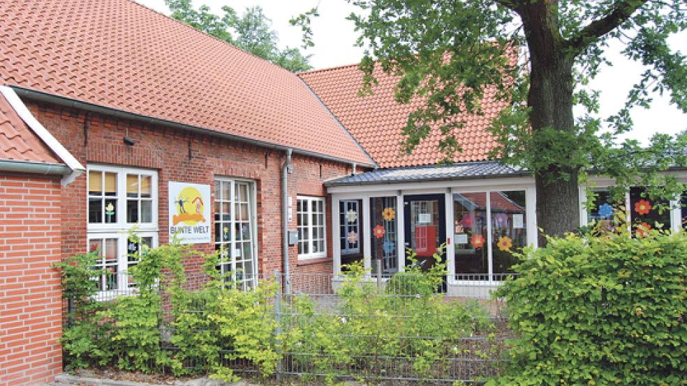 Der Altbau des Kindergartens »Bunte Welt« soll jetzt umfassend saniert werden. © Foto: Hoegen