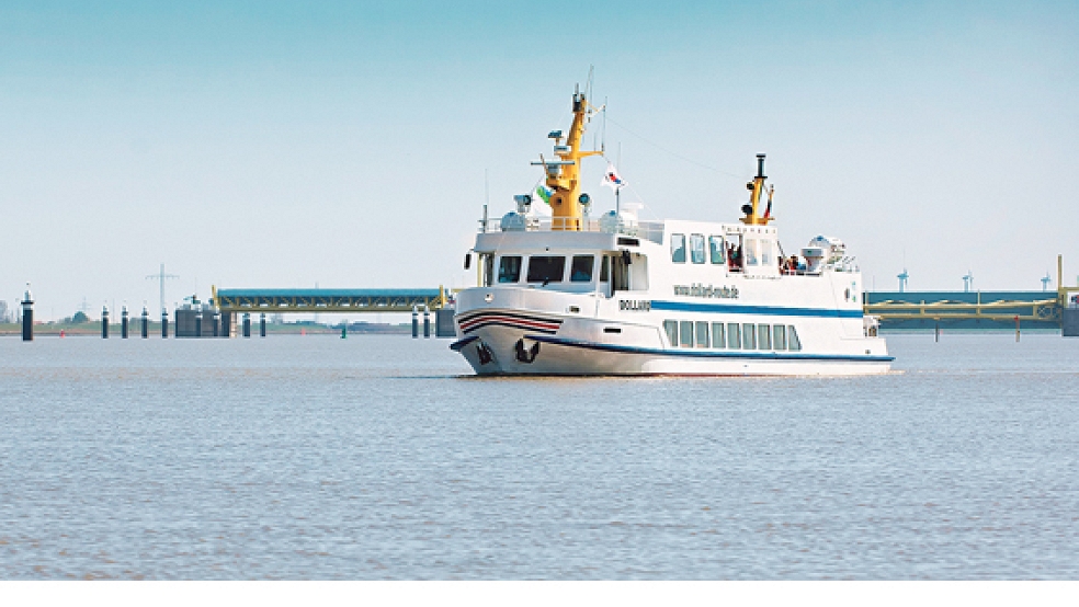 Das Fährschiff der Dollard-Route ist am 8. Juli im Einsatz. Von Delfzijl führt die Fahrt die Teilnehmer nach Ditzum.  © Foto: Landkreis Leer 