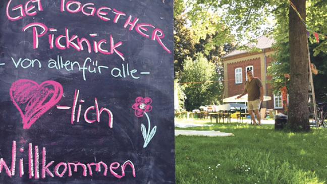 Lockeres und leckeres Treffen im Park