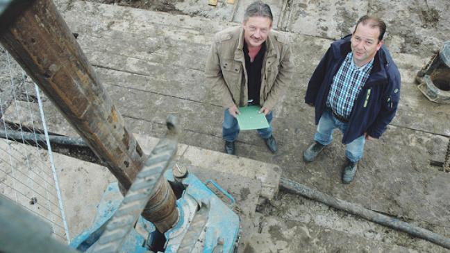 60 Meter in die Tiefe fürs Trinkwasser