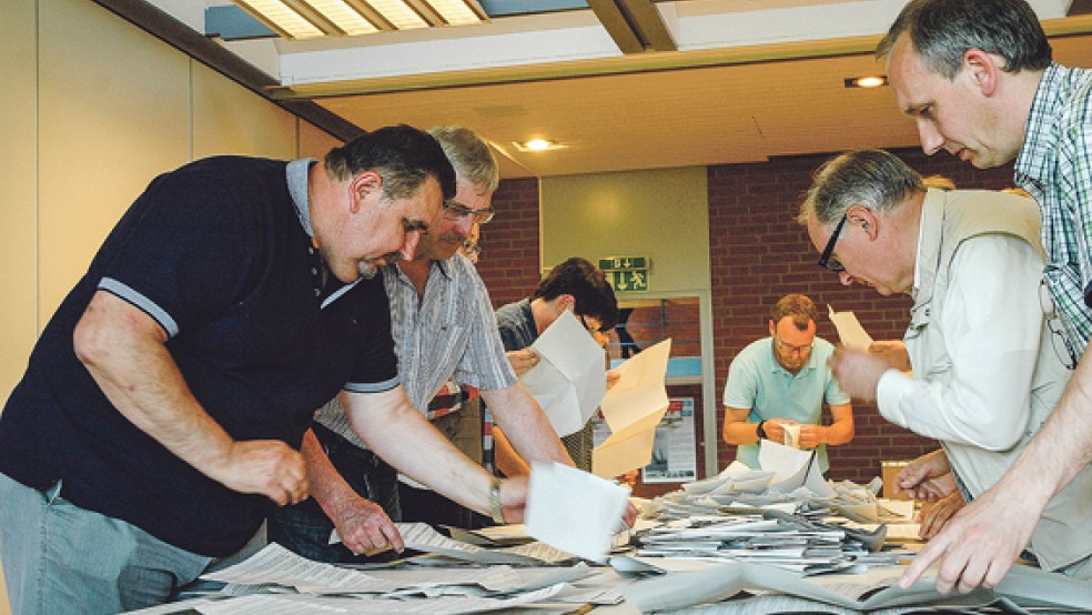 Wenn in der Gemeinde Jemgum wieder die Stimmen ausgezählt werden, haben die Wahlhelfer am 11. September mehr zu tun als sonst. © Archivfoto: Szyska