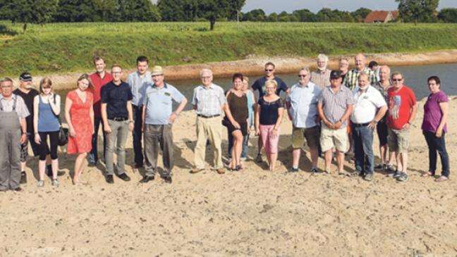 Sozialdemokraten am Sandstrand