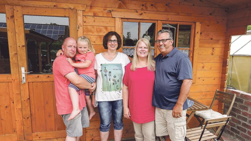 Albert Remmers, Neele Remmers, Andrea Phillip-Remmers, Pam Wise und Ron Wise hatten eine schöne Zeit zusammen. © Foto: Muising
