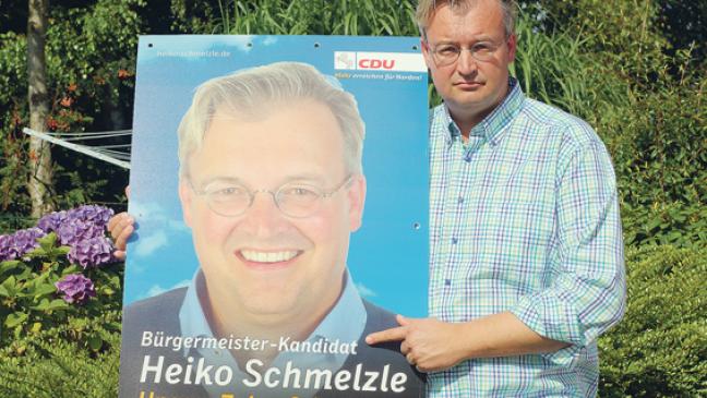 Auf dem Wahlplakat schon »Bürgermeister«