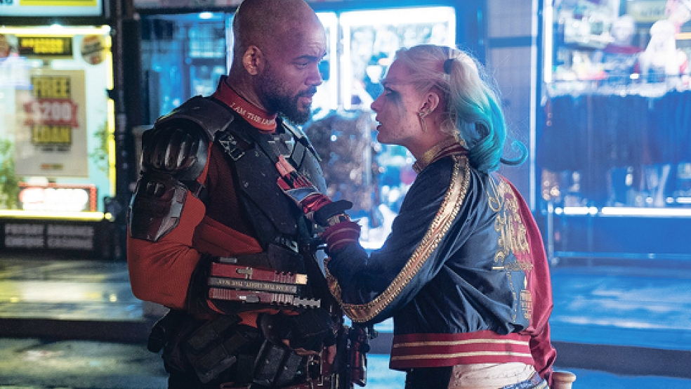 »Sind wir jetzt gut oder böse?« Harley Quinn (Margot Robbie) und Deadshot (Will Smith) gehören zu den Schurken, die es im Namen des Guten richten sollen. © Foto: WB-Studios