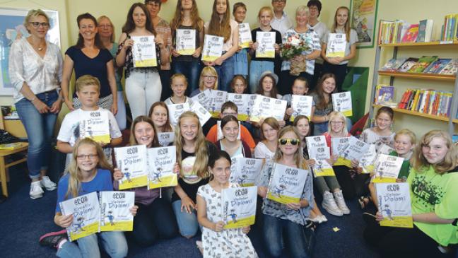 Leseratten erhalten Diplome
