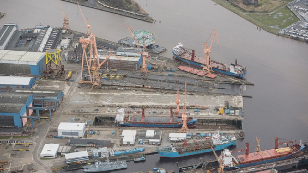 In Zukunft soll bei den Emder Nordeewerken wieder gebaut werden. © Foto: Klemmer