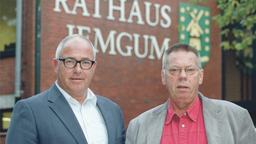 Kontrahenten bei der Stichwahl am 25. September: Hans-Peter Heikens (parteilos, links) und Helmut Plöger (SPD). © Foto: Szyska