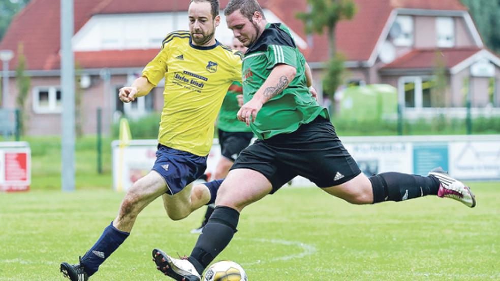 Mit großem Kampfgeist sicherten sich die Bingumer um Marcel Wilbers gegen Detern II noch einen Punkt. © Foto: Bruins