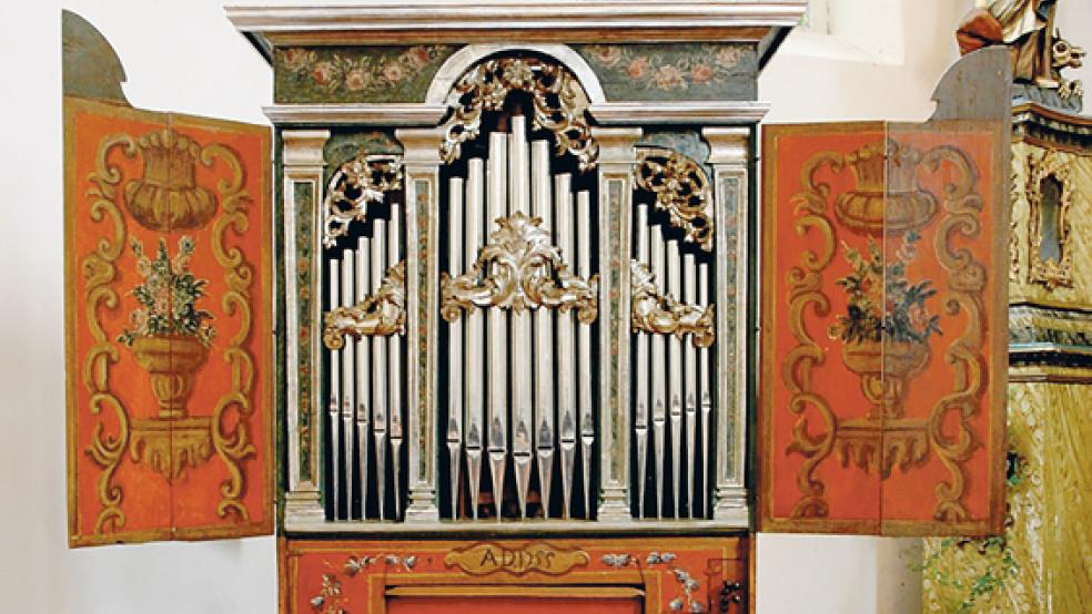 Die originale italienische Orgel in der Alten Nikolauskirche zu Rhede wird am 8. Oktober auch erklingen. © Foto: privat