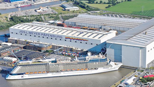 Meyer Werft erweitert Baudockhalle