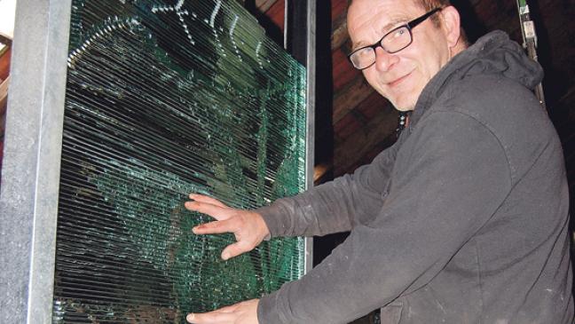 Man kann das Kunstwerk wachsen sehen