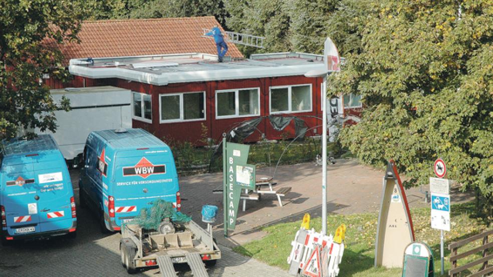In dem neuen Betriebsgebäude befinden sich ein Kanu-Lager, ein Büro, eine Umkleidekabine, ein Sanitärraum und ein WC. © Foto: Szyska