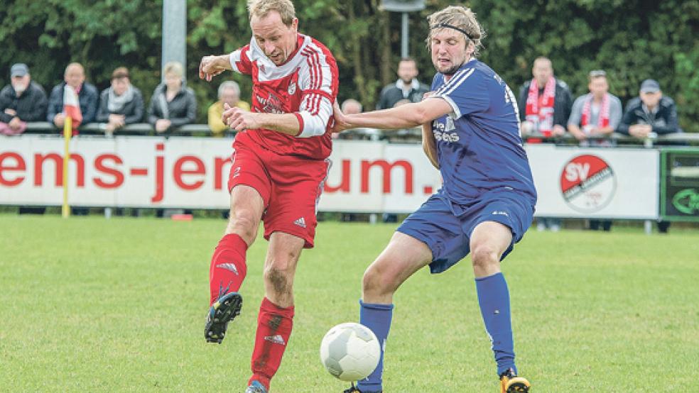 Mit Rückenproblemen plagte sich Johann Lübbers (l.) herum. Er trainierte unter der Woche individuell. © Foto: Mentrup