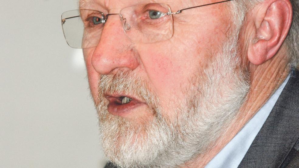 Muss sich heftige Kritik von CDU und »Jemgum 21« anhören: Arnold Venema. © Foto: Archiv