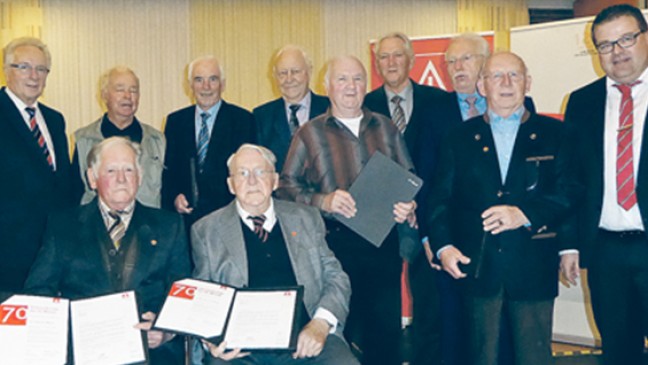 Jemgumer hält IG Metall 70 Jahre die Treue