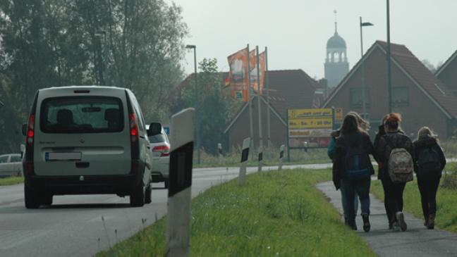 Ampel in Jemgum wird aufgestellt