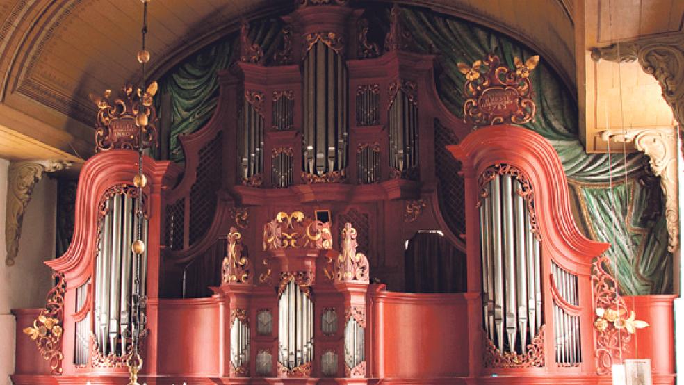 Die Schnitger-Orgel in der Georgskirche Weener. © Foto: privat