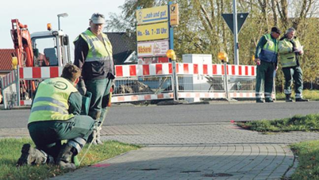 Baustart für Ampel bei »Edeka«