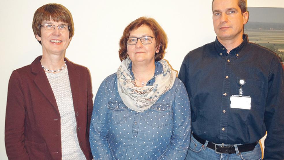 Die drei Referenten (von links) Prof. Dr. Silvia Kotterba, Dr. Stephanie Boss und Dr. Klaus Kayser standen den Gästen auch nach dem Vortrag für Fragen zur Verfügung.  © 