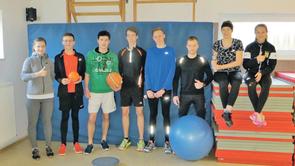 Gute Laune trotz harter Trainingseinheiten: die Leichtathleten des TuS Weener während ihres Trainingslagers. Was sie sich erarbeitet haben, wollen sie mit guten Leistungen bei den bevorstehenden Wettkämpfen zeigen. © Foto: privat