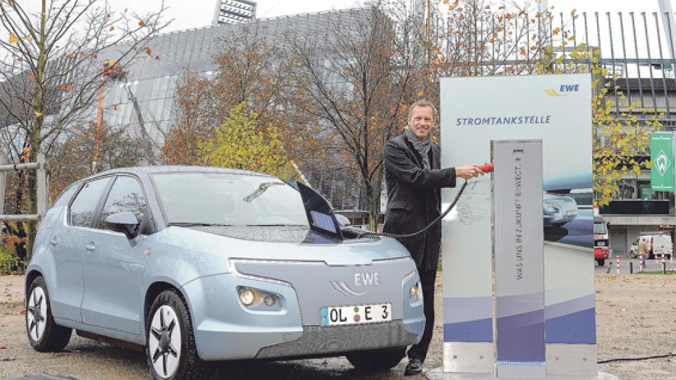 24 Ladestationen sind kreisweit vorgesehen. © Foto: EWE