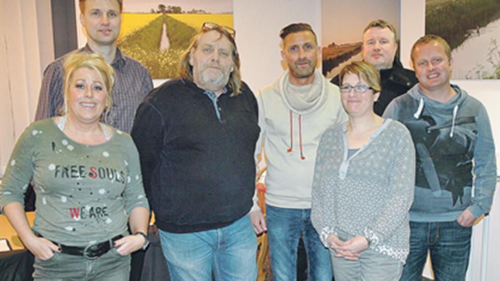 Der Vorstand der Werbegemeinschaft Ditzum: (von links) Stefanie Bruhns, Jens Duin, Rob Gillot, Holger Dirks, Imke Boelen, Jens Folten und Imko Bruhns. © Foto: Hero Abbas