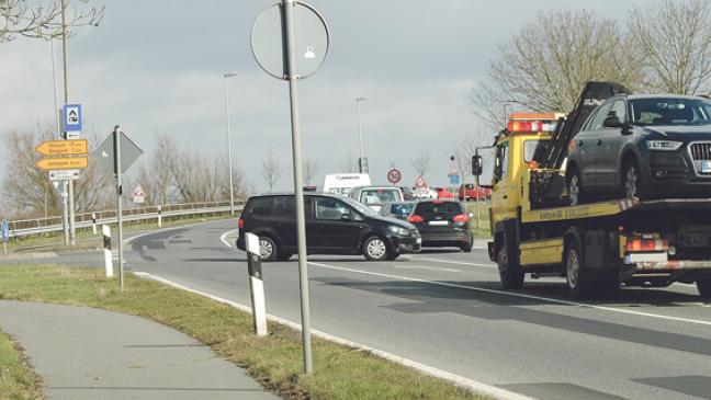 Ampel auf B 436 in Planung