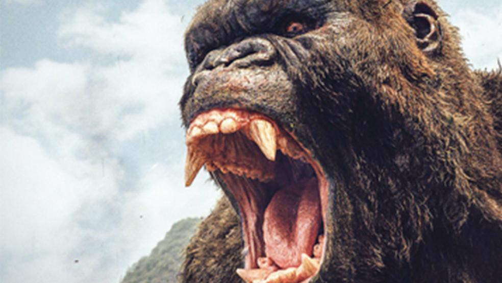 Der will bestimmt nicht bloß spielen: King Kong anno 2017. © Foto: Warner Bros.