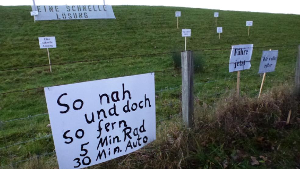 Die Bürgerinitiative »Rettet die Ems« fordert eine schnelle Entscheidung und Wiederherstellung der Friesenbrücke. © Foto: privat