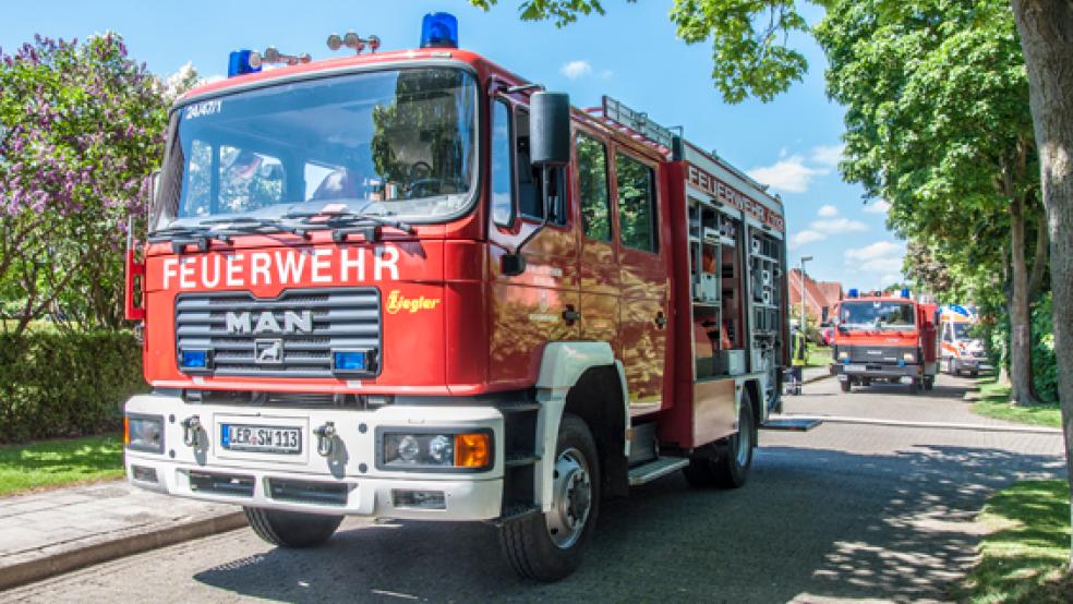 In Bunde waren am Montagnachmittag Feuerwehr und Polizei in der Graf-Ulrich-Straße im Einsatz. © Foto: RZ-Archiv