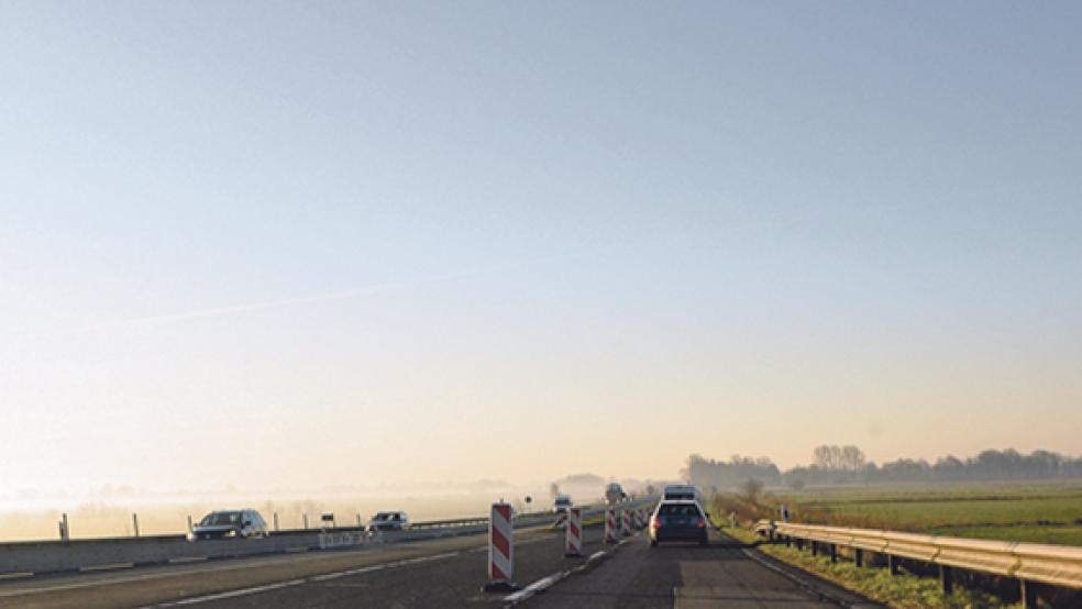 Die Baustelle auf der Autobahn 31 zwischen Neermoor und Riepe sorgt weiter für Ärger. Dieter Baumann (CDU) kritisiert die Aussagen eines Ministeriumssprechers. © Foto: CDU Moormerland