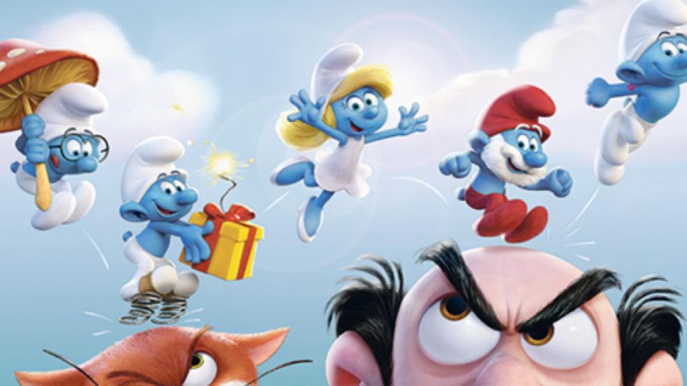 Auch in ihrem dritten großen Leinwandabenteuer geht für die Schlümpfe wieder einiges drunter und drüber.  © Foto: Sony Pictures