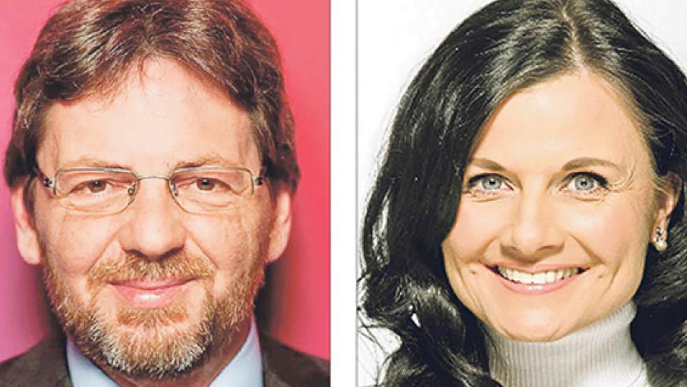 Markus Paschke (SPD) fordert den Rücktritt von Verteidigungsministerin Ursula von der Leyen (CDU). Gitta Connemann (CDU) gibt ihrer Parteikollegin dagegen Rückendeckung. © Fotos: RZ-Archiv