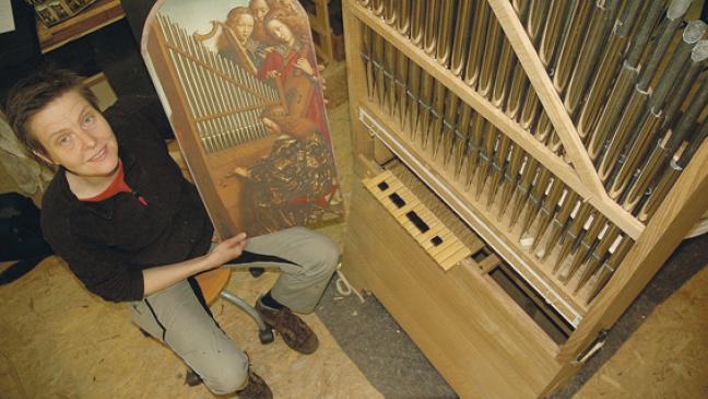 Orgelbau nach Vorbild auf »Genter Altar«