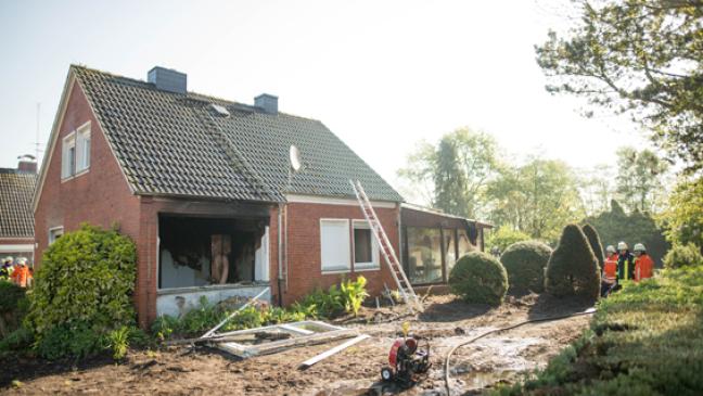 54-Jähriger bei Feuer schwer verletzt