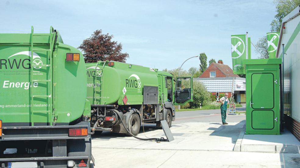 Eine Tankstelle hat die RWG in Möhlenwarf bereits gebaut, jetzt sollen die Silo-Anlagen neu gebaut werden. © Foto: Hoegen