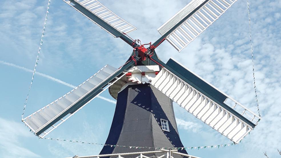 Die Mühle am Möhlenweg in Stapelmoor steht am Pfingstmontag wieder Besuchern offen. © Foto: privat