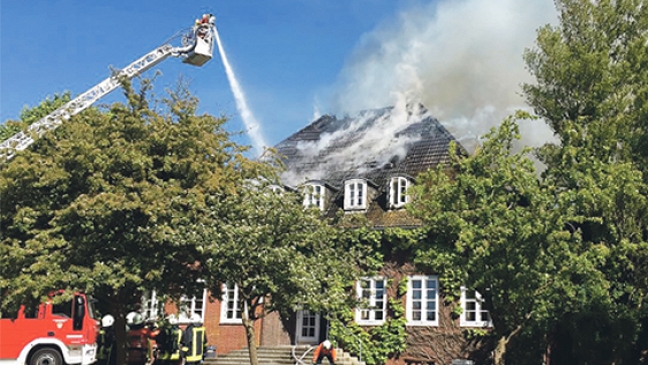 Großbrand in Borkumer Herberge