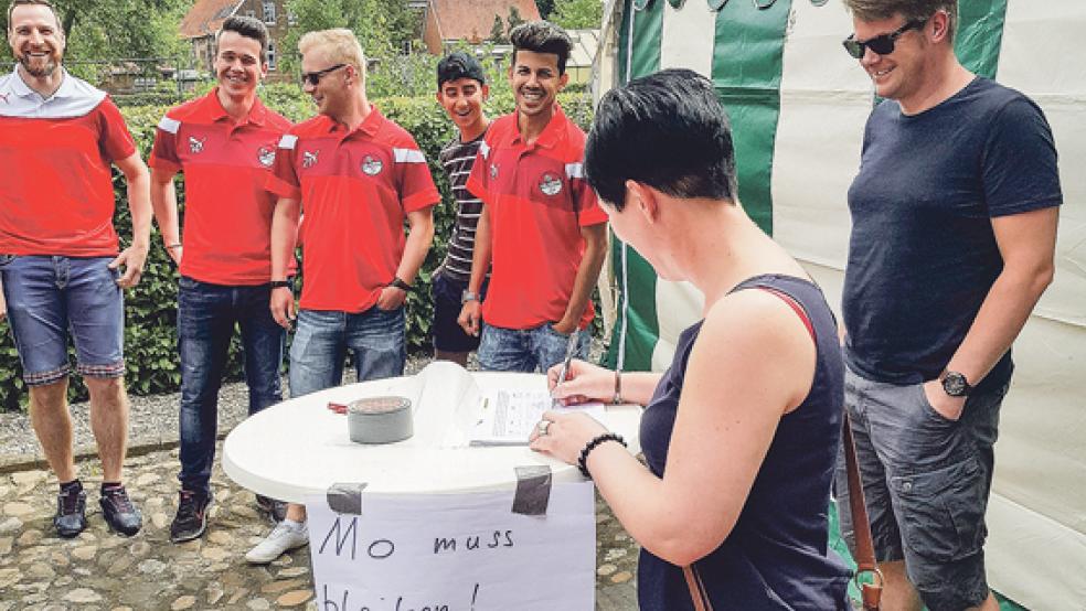 Die Fußballer setzten sich für ihren Teamkollegen und seine Familie ein. © Foto: privat