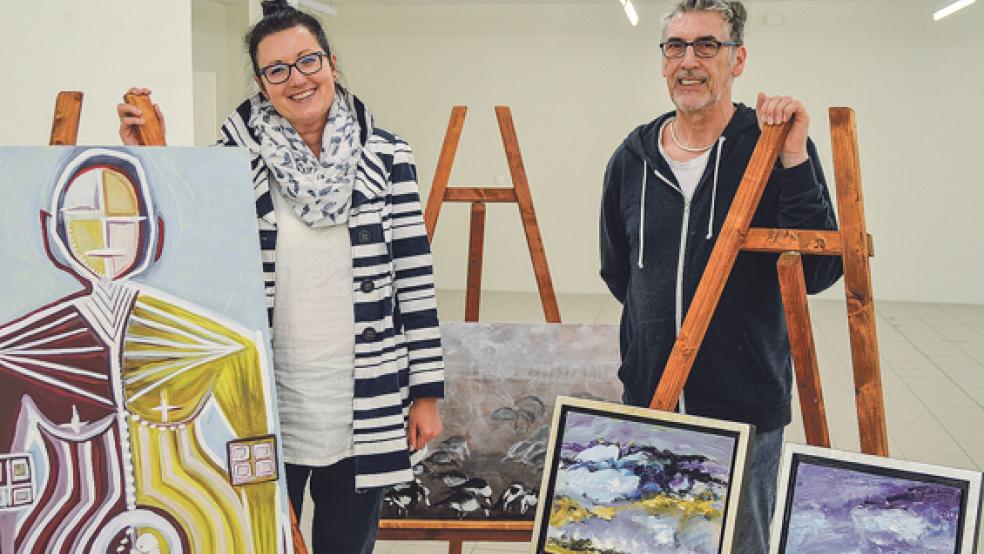 Auch Angnieszka Jaszczak aus Polen und Hartmut Bleß aus Ulbargen werden bei den Ditzumer Kunsttagen eine Auswahl ihrer Werke zeigen. © Foto: Himstedt