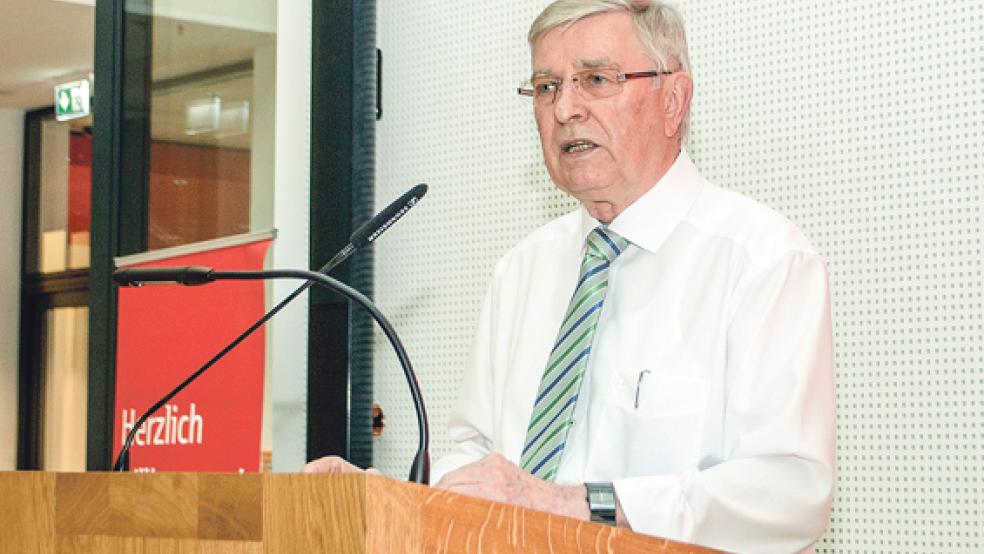 Johann Schön ist noch Vorsitzender des Fußballkreises Leer. Im Großkreis Ostfriesland soll er erster Stellvertreter des desig­nierten Vorsitzenden Winfried Neumann werden. © Foto: Mentrup