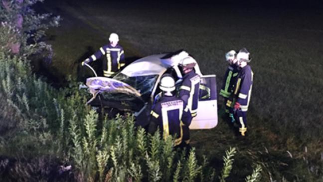 Twingo bleibt  kopfüber liegen