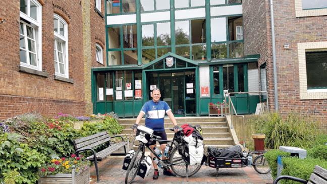 Vorräte für deutschlandweite Radtour in Weener aufgefüllt