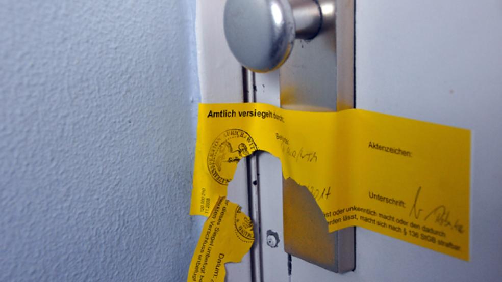 Die Wohnung, in der die Getötete lebte, ist polizeilich versiegelt worden. © Foto: Frerichs