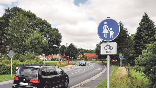 Richtige Schilder wurden aufgehängt